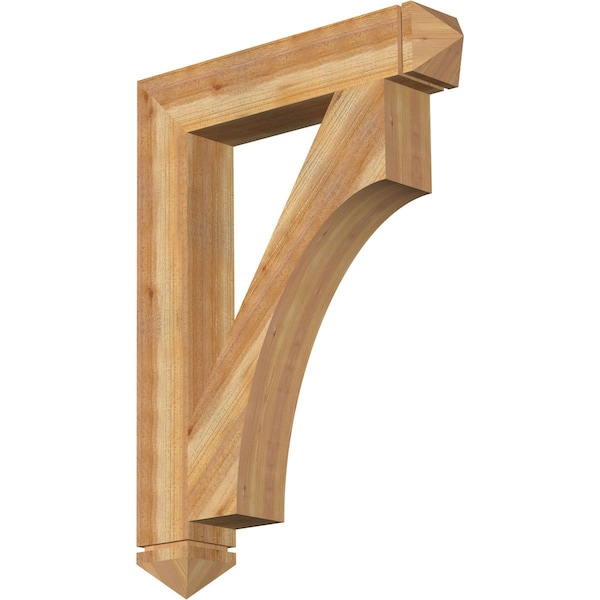 Ekena Millwork Westlake Arts & Crafts Rough Sawn Bracket, Western Red Cedar, 6"W x 34"D x 46"H BKT06X34X46WTL03RWR - main
